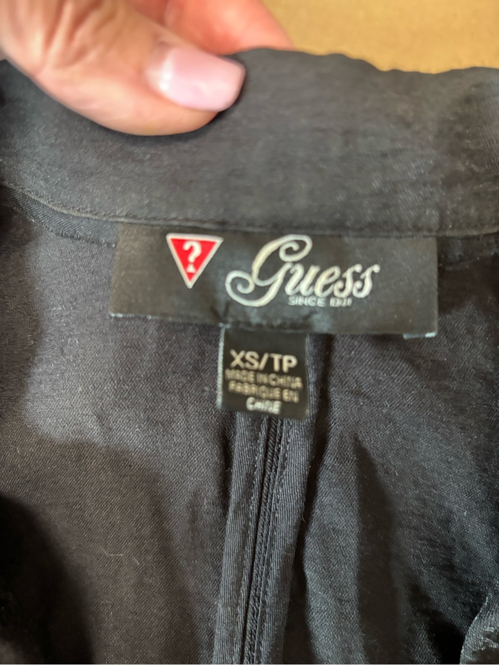 Guess Black Top with Signature Logo